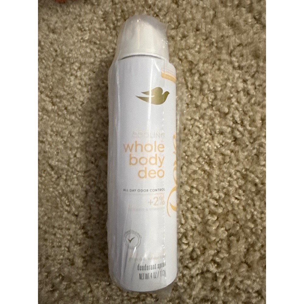 Dove Whole Body Deo Cooling Deodorant Spray Peach and White Tea 4 oz New